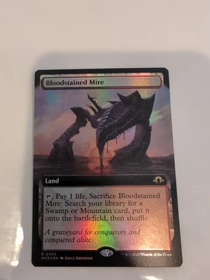 Bloodstained Mire (Extended Art) Modern Horizons 3 Foil NM!!! - Image 1 of 2