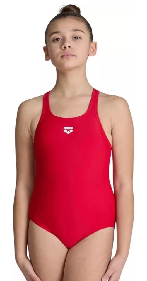 Arena Girl's Dynamo Jr Junior One Piece Swimsuit Swimming Costume Red - UK 30 - Image 1 of 1