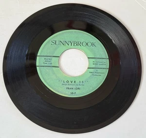 Teen Popcorn 45 - Fran Lori - Love Is - Sunnybrook 45 RECORD - Picture 1 of 2