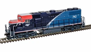 Atlas Trainman 10004569 HO Scale GP38-2 Diesel Phase VII Amtrak #742 Gold ESU - Picture 1 of 1