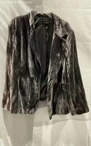 Lane Bryant Grey Velvet Coat Women - Size 26 - Picture 1 of 6