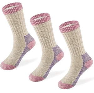 Merino Wool Kids Hiking Socks for Children 3 Pairs MED. - Picture 1 of 5