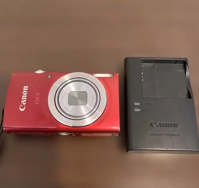 Canon IXY 160 PowerShot ELPH 165 IS IXUS 165 Red 20MP 8x Camera From Japan - Image 1 of 4