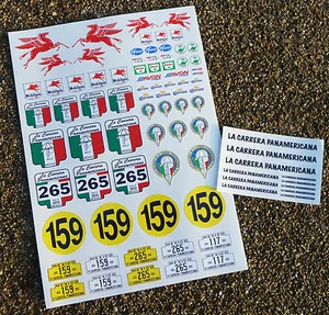 RC Vintage 'Carrera Panamericana' Road Race 10th scale Decals stickers 1:10 - Picture 1 of 1