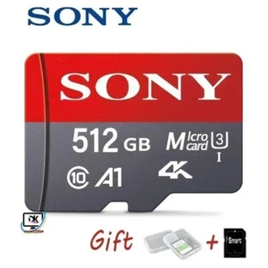 SONY Micro SD Card Mini Memory Card Class 10 512GB U3 4K High Speed - Picture 1 of 6