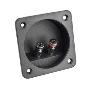 NBTERM2 Square Terminal Cup with Spring Loaded Binding Post Connectors - Picture 1 of 4