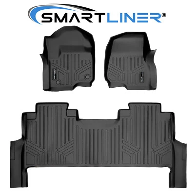 SMARTLINER Custom Fit Floor Mats 2017-2025 Ford F-250 F-350 Super Duty Crew Cab - Image 1 of 4