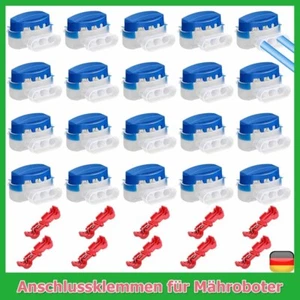 Kabel Verbinder + Anschlussklemmen für Gardena Worx Mähroboter 30er set DHL NEU - Bild 1 von 18