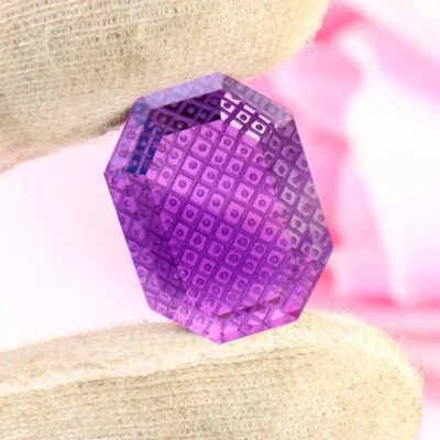 Piedra preciosa suelta amatista natural corte fantasía talla piedra preciosa de lujo A1151 Foto 1 de 3