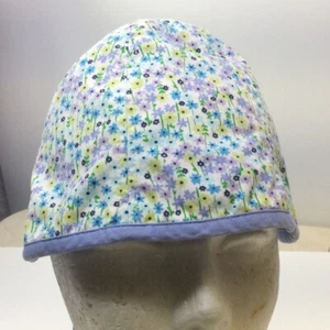 GYMBOREE Hat Cap Blue Green Floral Size Small Medium 3-4 Years Girl  Vtg 2001 - Picture 1 of 6