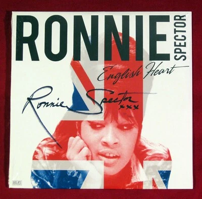 RONNIE SPECTOR English Heart 2016 MINT / SEALED Authentic SIGNED Autographed LP - Image 1 of 2