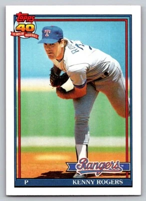 1991 Topps - Kenny Rogers #332 - Image 1 of 2