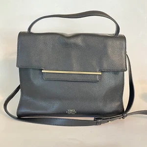 Cartera de cuero negra Vince Camuto Aster con correa desmontable - Imagen 1 de 10