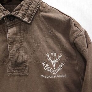 POLO RALPH LAUREN Shirt LS Men's M SPORTS AND GAME CLUB Heritage Outdoor Hunting