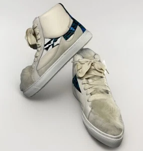 COACH Q8806/A01401 C203  High Tops W/Sheep Fur White/Blue Floral Print 7M NIDB - Picture 1 of 20