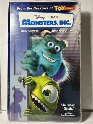 Monsters Inc (VHS, Clamshell) edición de cinta VHS azul. Foto 1 de 4