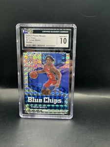 2020-21 Panini Mosaic - Blue Chips Mosaic Prizm #8 Tyrese Maxey (RC) CGC GM 10 - Picture 1 of 2
