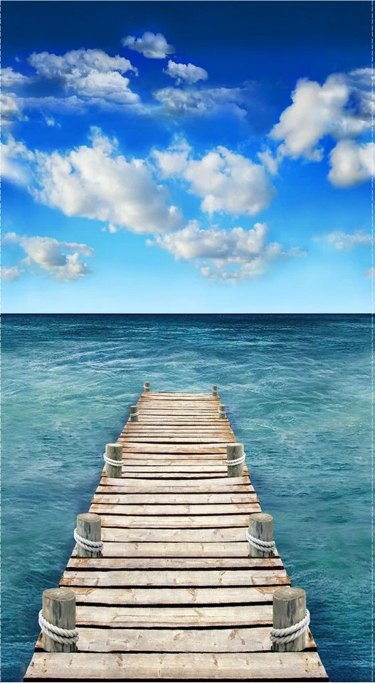 Panel de paseo marítimo escénico tela algodón tesoros atemporales CD1868 panel de 24" Foto 1 de 1