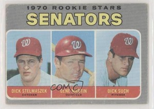 1970 Topps Stars Rick Stelmaszek Gene Martin Dick Such #599 Rookie RC