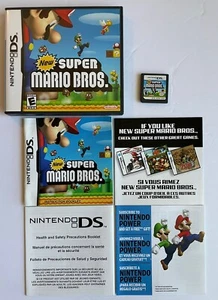 New Super Mario Bros Nintendo DS CiB Complete Tested Authentic All Inserts - Picture 1 of 5