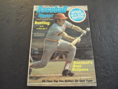 Baseball Digest May 1974 Bunting: A Lost Art, Baseball's Best Bullpens  ID:53130 Foto 1 de 3