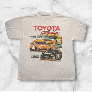 NASCAR Chase T Shirt Men’s XL Grey TOYOTA RACING Welcomes JOE GIBBS 2008 - Picture 1 of 7