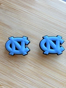 Set of Two New University of North Carolina Tar Heels Clog Shoe Charms UNC - Picture 1 of 5