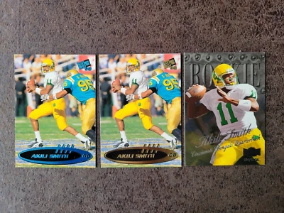 1999 Skybox Football ROOKIE Akili Smith 3-card rookie lot - Cincinnati Bengals - Image 1 of 2