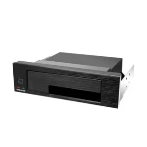 Internal Single Bay Tray-Less Mobile Rack Enclosure for 2.5" 3.5" SATA HDD SSD - Photo 1/5