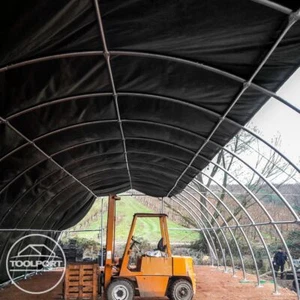 Rundbogenzelt -Halle Folien Lagerzelt Unterstand 9,15m x 10m 4,5m PVC - Bild 1 von 7