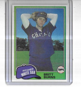 1981 Topps #412 Britt Burns Chicago White Sox