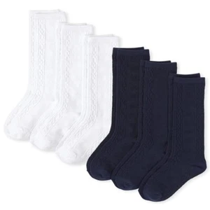 Girls' Socks 6-Pack Comfortable & Breathable for Everyday Wear - Picture 1 of 3