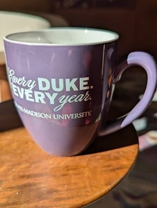 NEU James Madison University Tasse Kaffee Keramik lila weiß Every Duke JMU - Bild 1 von 11