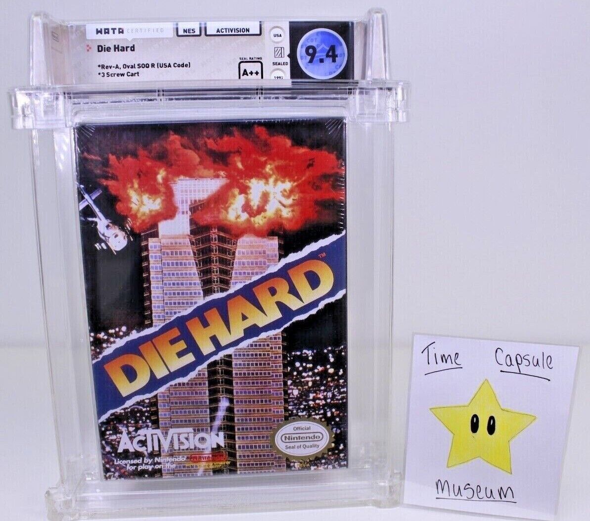 Die Hard New Nintendo NES Factory Sealed WATA VGA Grade 9.4 A++ MINT GRAIL NIB