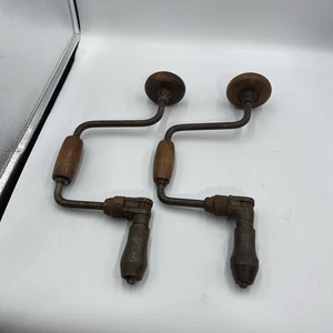 Vintage Antique Stanley Rule & Level Co., Worth 2- Hand Brace Drills - Picture 1 of 13