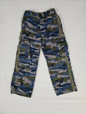  Pantalones cargo LL Bean Boys camuflados verde gris azul urbano talla 6X/7  Foto 1 de 4