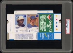 PSA 7 NR MINT 1987 KRAFT PANEL BOX EDDIE MURRAY / DALE MURPHY ORIOLES BRAVES - Picture 1 of 2