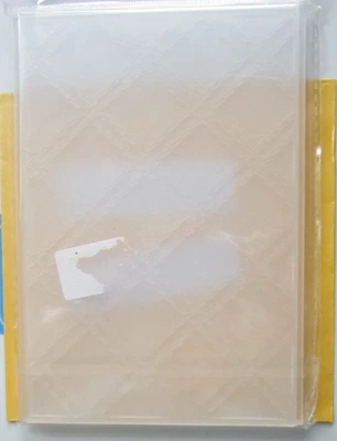 3D Präge-Schablone / 3D Embossing folder --- Karos - Bild 1 von 2