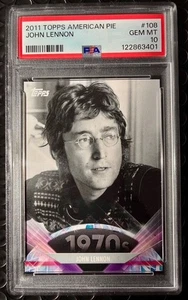 2011 Topps American Pie JOHN LENNON The Beatles 108 PSA 10 *Low Pop New Slab - Picture 1 of 2