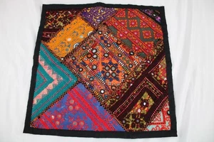 COPRICUSCINO 15" INDIA SHISHA RICAMO,CUSCINO LANCIO,TRADIZIONALE,BOHO,SPECCHI, - Foto 1 di 7