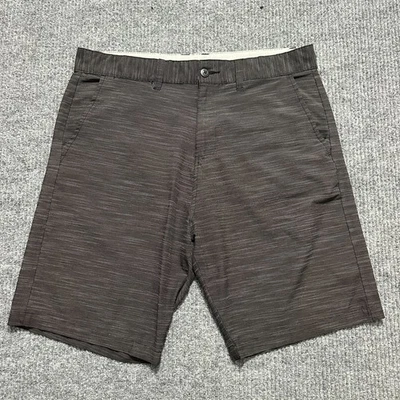 Shorts de golfe masculino SPLIT tamanho 36 preto chino frente plana cintura alta externa - Imagem 1 de 4