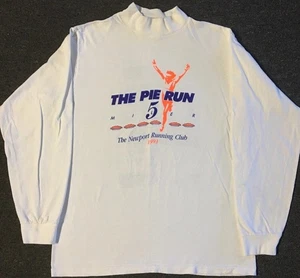 Camisa De Colección Años 90 Rhode Island Pie Run Maratón Desteñida M EE. UU. Pista PE Pastel Grunge Años 80 - Imagen 1 de 15