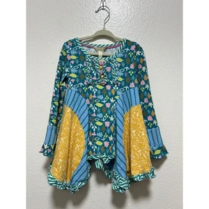 Matilda Jane Make Believe Footpath Tunic Shirt Top Girls Size 4 - Picture 1 of 6