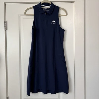 Nuevo VESTIDO PETER MILLAR Mujer Pequeño US Open Azul Marino Tenis Pickelball Golf Foto 1 de 4