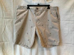 Mens Size 42W Dockers Anchor Pattern Khaki Shorts - Picture 1 of 5