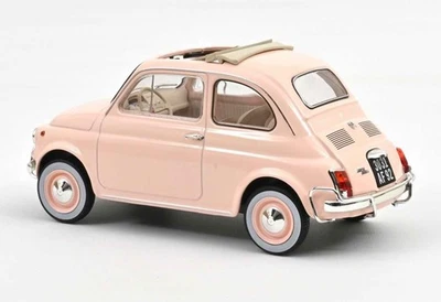 FIAT 500 L 1968 Rosa Regalo Di Nascita Auto Da Collezione NOREV 1/18 - Immagine 1 di 3