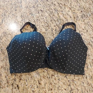 Sujetador Balconette Ligeramente Forrado CACIQUE Talla 40G Negro/Marrón Lunares UW - Imagen 1 de 20