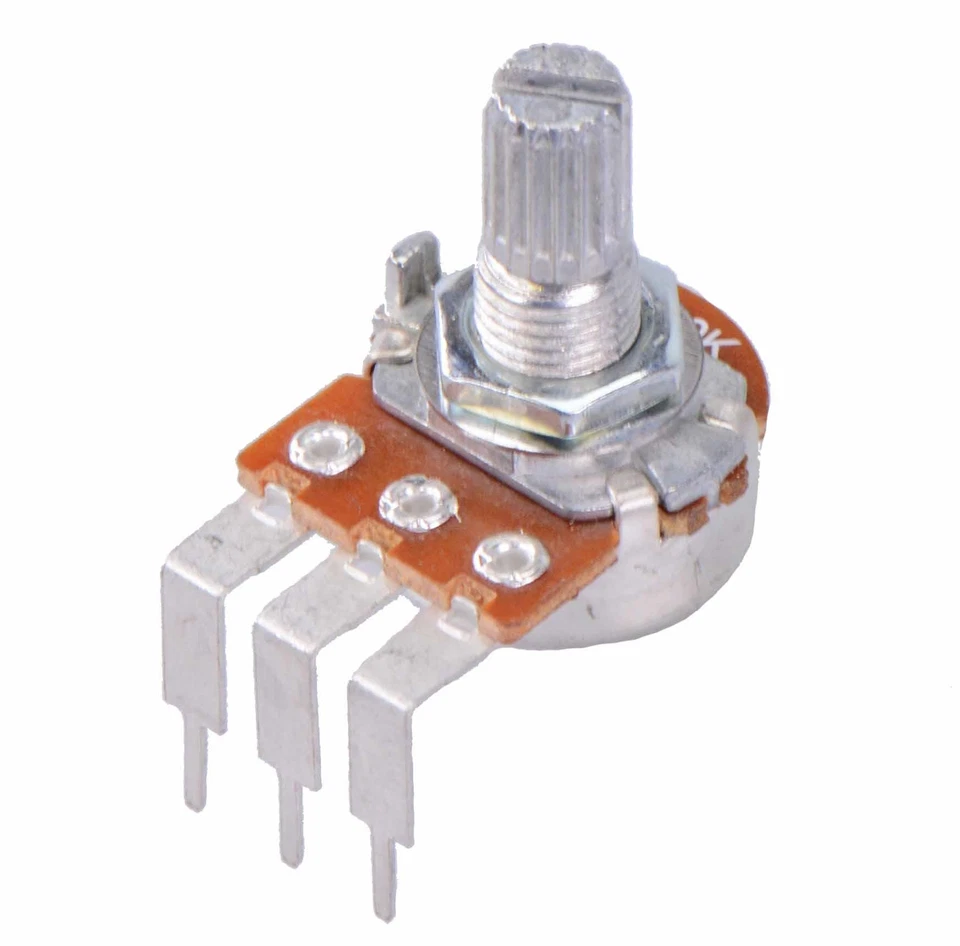 50K Linear 16mm Right Angle Splined Potentiometer Pot - Image 1 of 1
