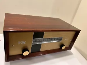 Altec Lansing 307A Tube FM Tuner in Wood Cabinet - Picture 1 of 8