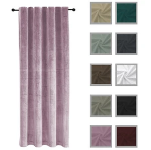 Cortina cinta rizada oscurecimiento 140x145 cm terciopelo suave opaco cortina  - Imagen 1 de 75